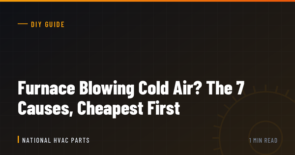 Furnace Blowing Cold Air? The 7 Causes, Cheapest First