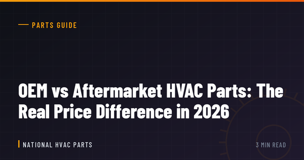 OEM vs Aftermarket HVAC Parts: The Real Price Difference in 2026