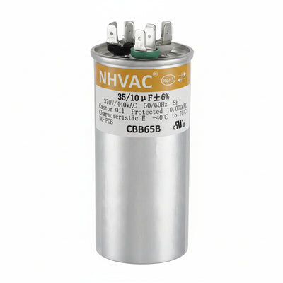 35+10 MFD 370/440V Dual Run Capacitor — Universal AC System