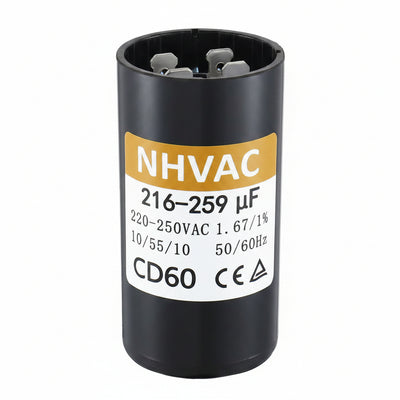 216-259 MFD 110-125V Start Capacitor — Universal Motor Starting
