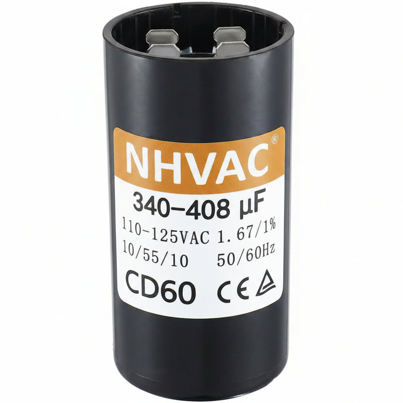 340-408 MFD 110-125V Start Capacitor — Universal Motor Starting