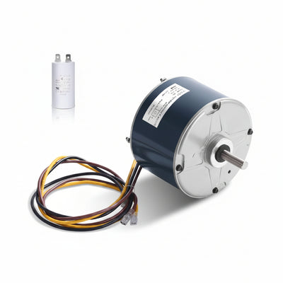 1/10 HP Condenser Fan Motor 208-230V 1100 RPM — Universal HVAC Replacement