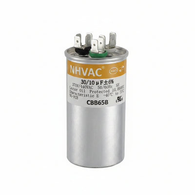 25+10 MFD 370/440V Dual Run Capacitor — Universal AC System