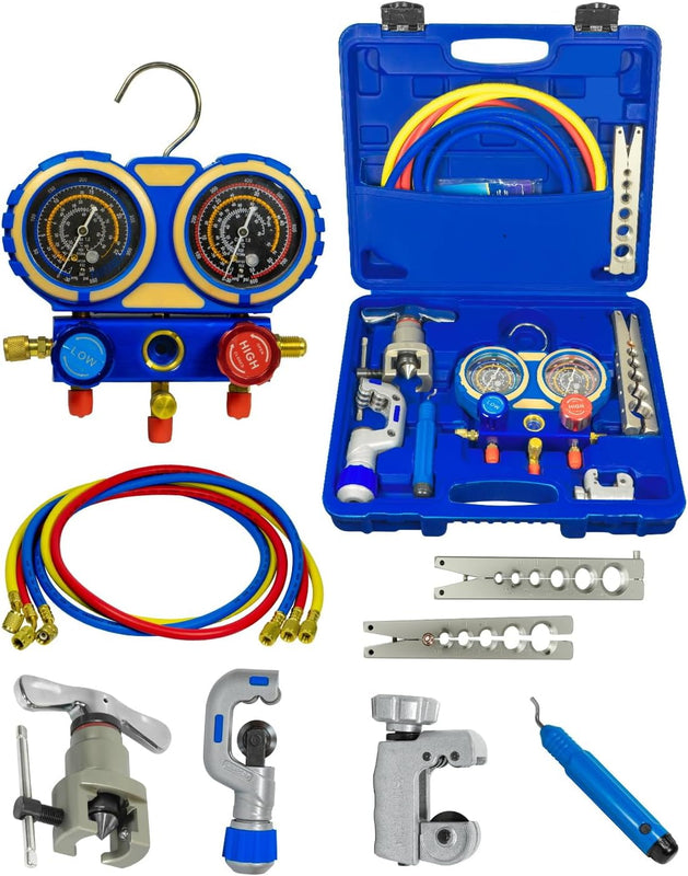 Digital Vacuum Micron Gauge 1/4 SAE HVAC Evacuation Tool