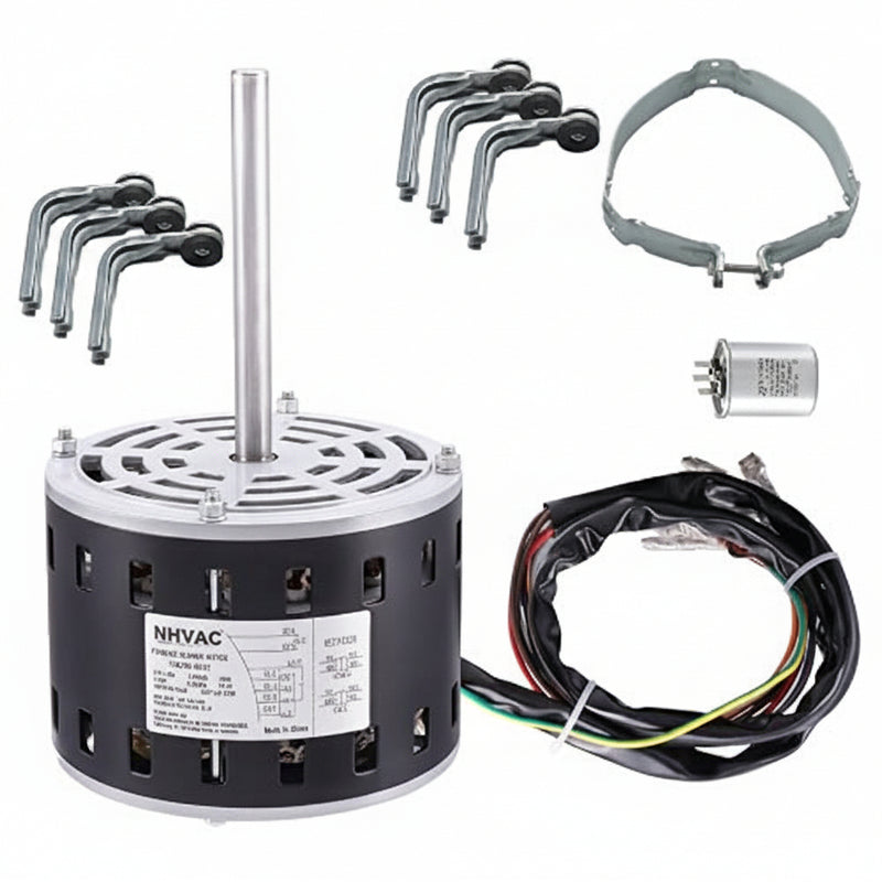 1/3 HP Furnace Blower Motor 115V 4-Speed 1075 RPM — Universal Direct Drive