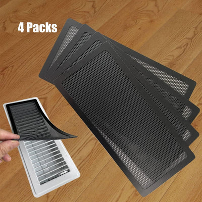 Floor Register 4x10 Inch Steel Vent Cover White 2 Way Adjustable