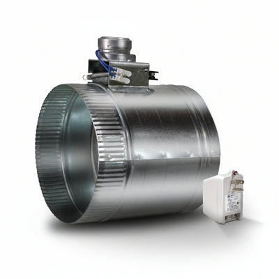 8-Inch Round Zone Damper — Motorized HVAC Duct Damper with Actuator | National HVAC Parts