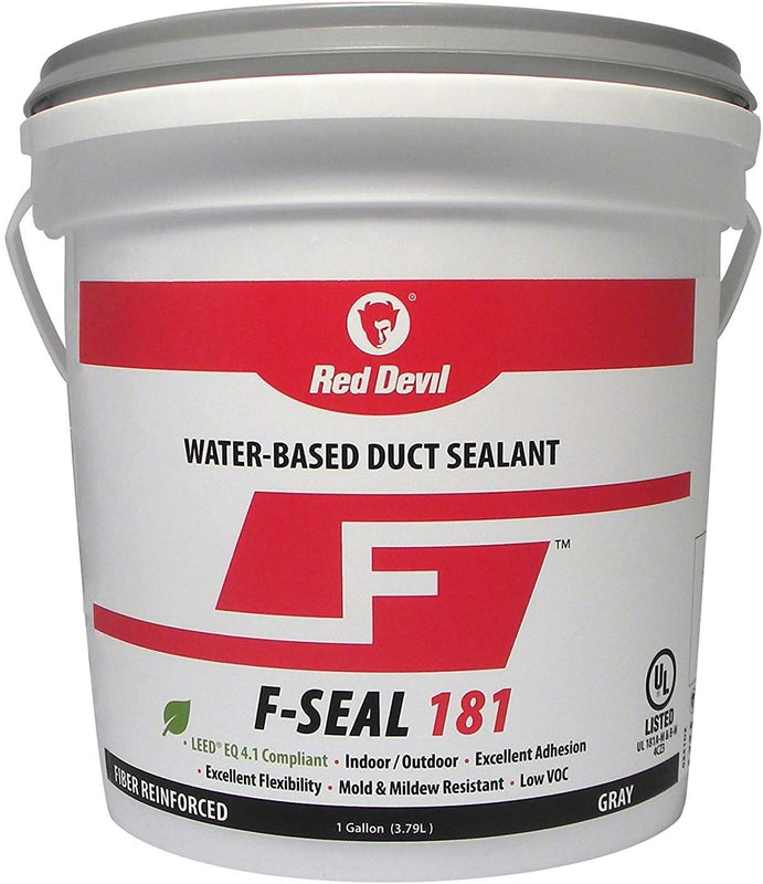 HVAC Duct Mastic Sealant — 1 Gallon Water-Based Fiber Reinforced