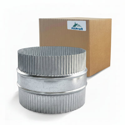 4-Inch Single Wall Galvanized Vent Pipe 2ft — Standard Furnace Flue | National HVAC Parts