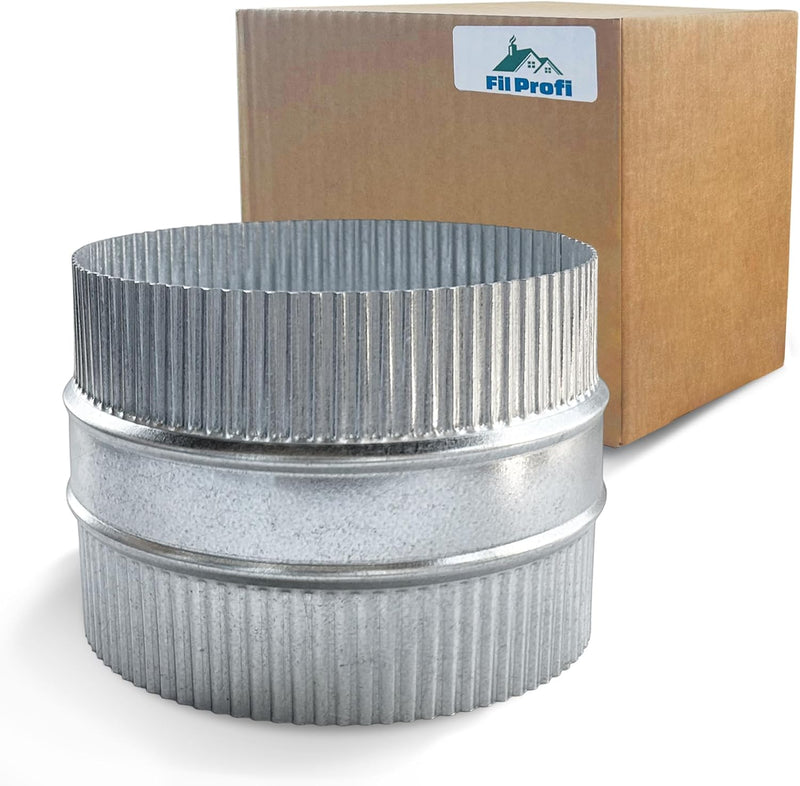 4-Inch Single Wall Galvanized Vent Pipe 2ft — Standard Furnace Flue