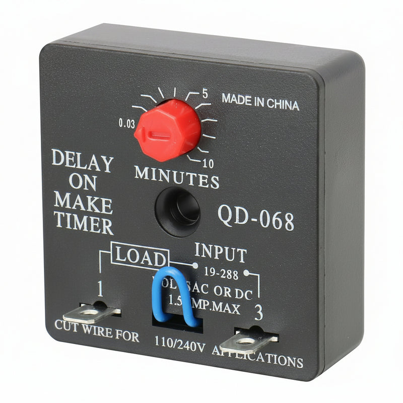 Universal Time Delay Relay — HVAC Fan Delay On/Off Control
