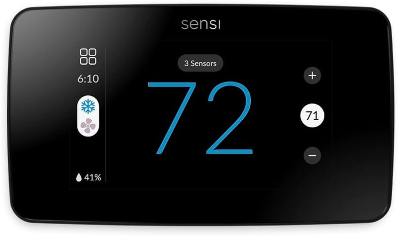 Touchscreen Smart Thermostat — WiFi Color Display with Learning Schedule