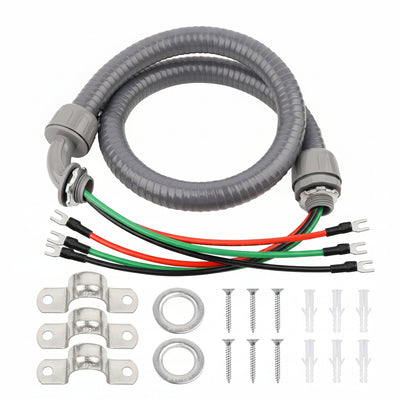 4-Foot AC Condenser Whip — 1/2" x 4ft Liquid-Tight Flexible Conduit | National HVAC Parts