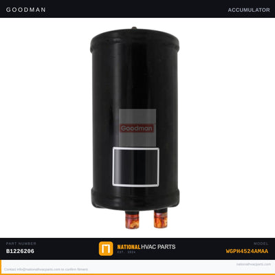 OEM Goodman Condenser Suction Accumulator for WGPH4524AMAA — B1226206
