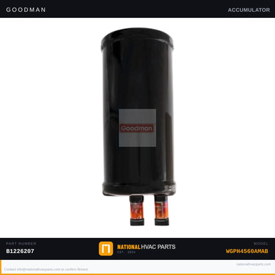 OEM Goodman Suction Line Accumulator for WGPH4560AMAB — B1226207