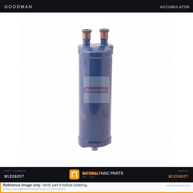 OEM Goodman Suction Line Accumulator for WGHP4442AAE — B1226207