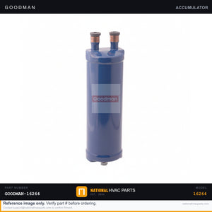 OEM Goodman Condenser Accumulator for ASZ130421AC Heat Pump — B1226207