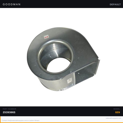Goodman 10x8 inch Blower Housing for ADS80904BNA — 2539306S