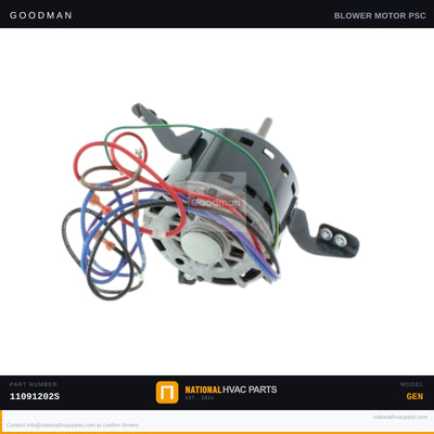 Goodman 1/3 HP Blower Motor for GPC1330H21A — 11091202S