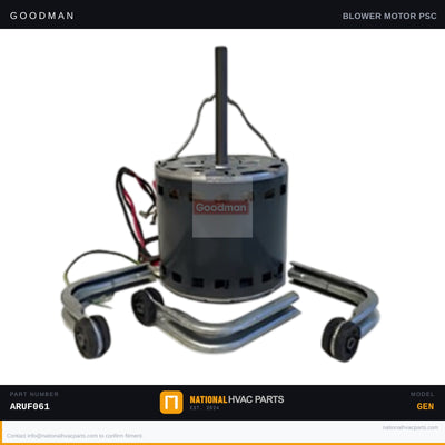 Goodman 1/2 HP Blower Motor for ARUF061 Air Handler — B13400208S