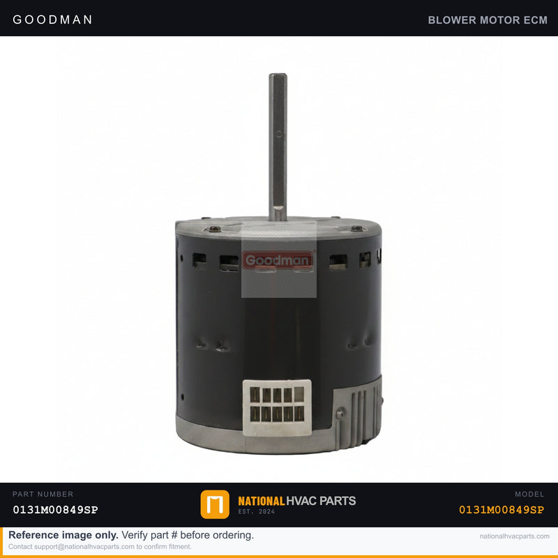 OEM Goodman 1/2 HP Blower Motor for WAHMS3030P4ABA Air Handler — 0131M00849SP