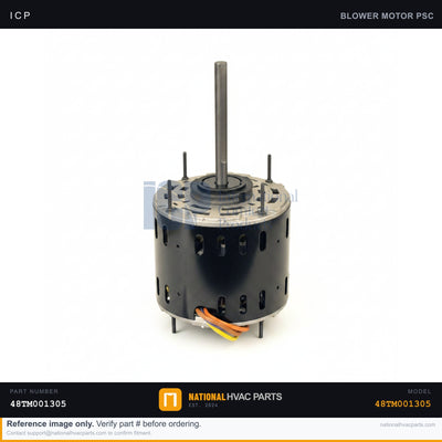 ICP Blower Fan Motor for RHS036L0BA0AAAA — 1/4 HP 825 RPM 230V | Ships Today