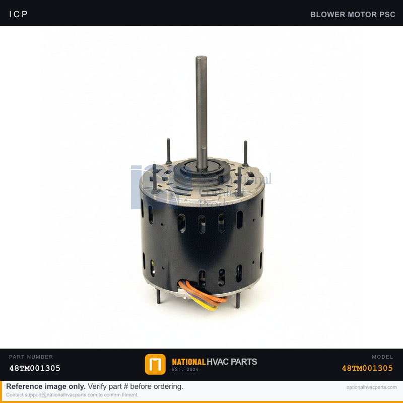 ICP Blower Fan Motor for RHS036L0BA0AAAA — 1/4 HP 825 RPM 230V | Ships Today