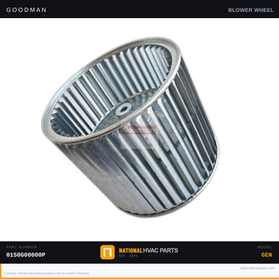 Goodman 9 x 8 in Blower Wheel for WAHMS3030P4ABA — 0150G00000P