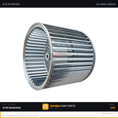 Goodman 9 x 8 in Blower Wheel for ATUF303016AA — 0150G00000P