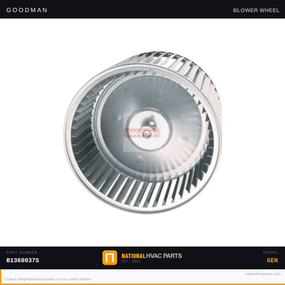 Goodman 9x8 Blower Wheel for WAHME1830P4ABA — B1368037S