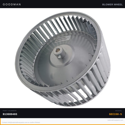 OEM Goodman 10 x 6 in Blower Wheel for GDI150-5 Furnace — B1368046S
