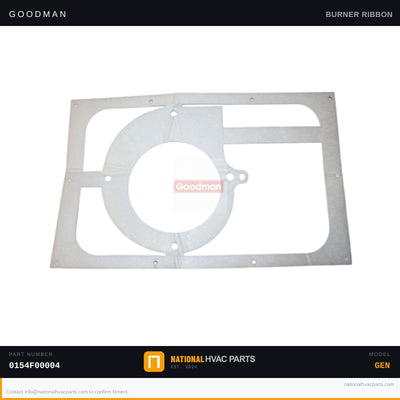 Goodman Furnace Door / Burner Gasket for ACEC800804BXAA — 0154F00004