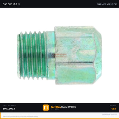 Goodman Natural Gas Burner Orifice for ACSH960704CXAA — 10716003