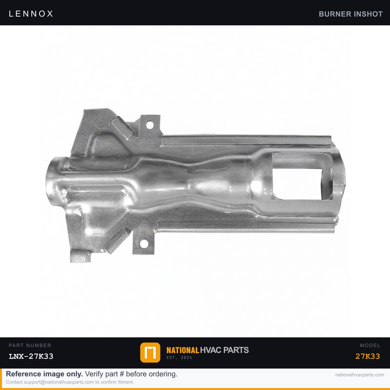OEM Lennox In-Shot Burner — 27K33