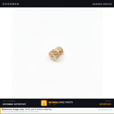 OEM Goodman #45 Burner Orifice for GMPN060-3 Furnace — B2589345