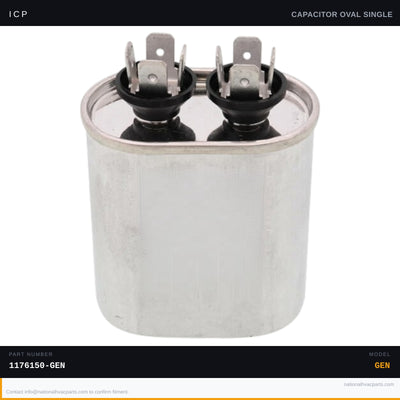 ICP Run Capacitor 7.5 MFD 370V for RGS213LREA0AAAA — Oval | Ships Today