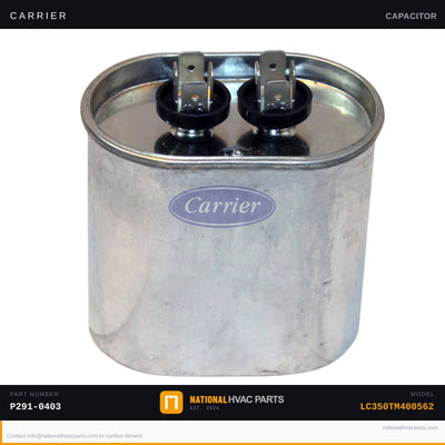OEM Carrier Draft Inducer Motor Capacitor for LC350TM400562
