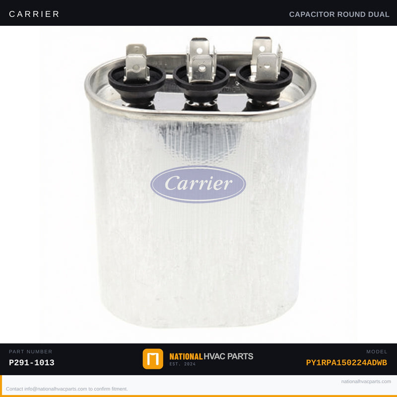 OEM Carrier Dual & Single Run Capacitor Kit 10/10 MFD 370V — PY1RPA150