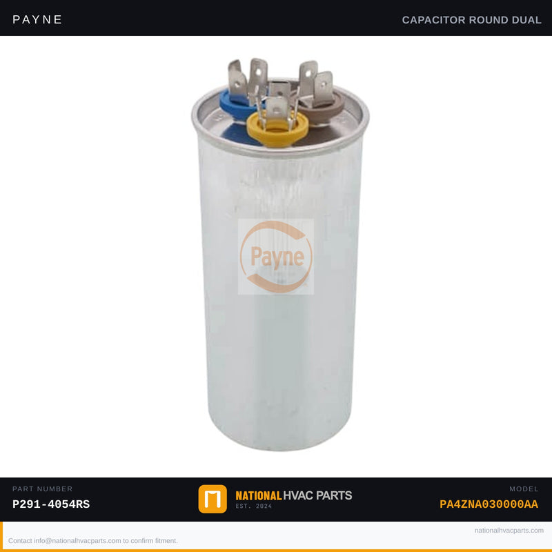 OEM Payne 40+5 MFD Run Capacitor for PA4ZNA030000AA AC Condenser Unit