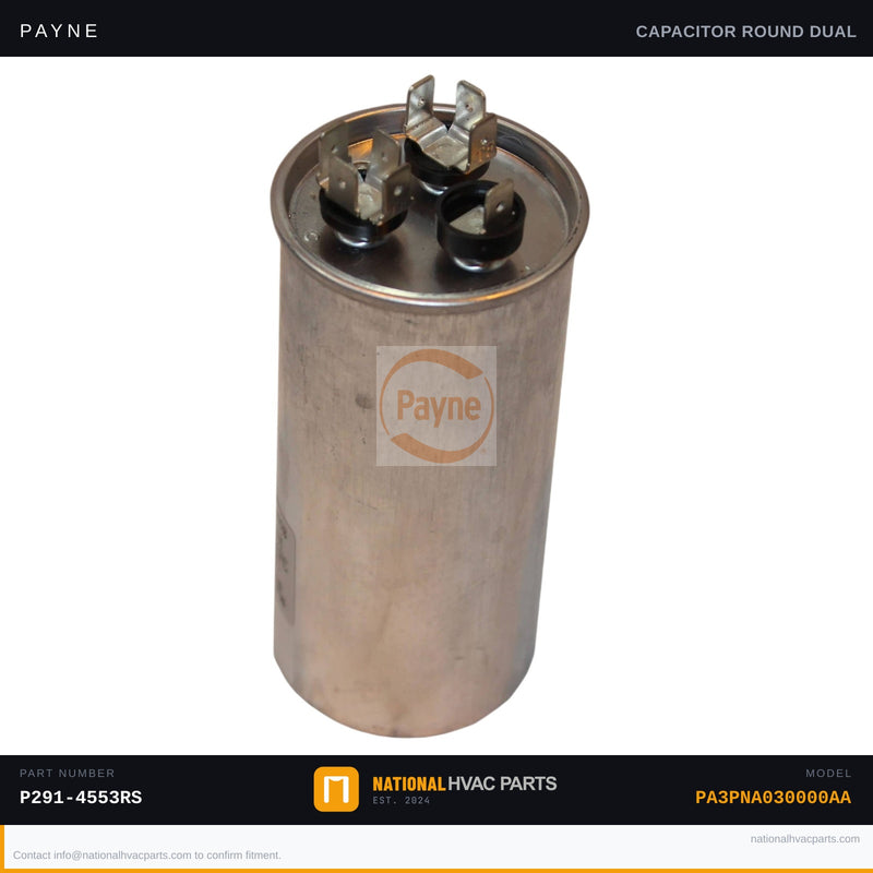 OEM Payne Dual/Single Run Capacitor for PA3PNA030000AA