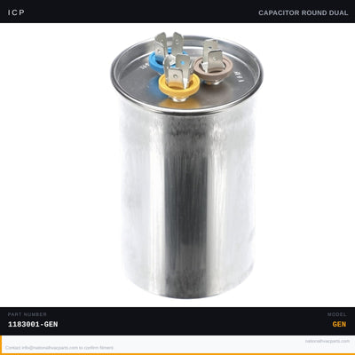 ICP Dual Run Capacitor for RGS300LRFA0AAAA — 45+5 MFD 440V | Ships Today