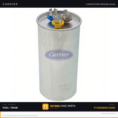 OEM Carrier Dual Run Capacitor 70+5 MFD 440V — PY4GNAB60130AN