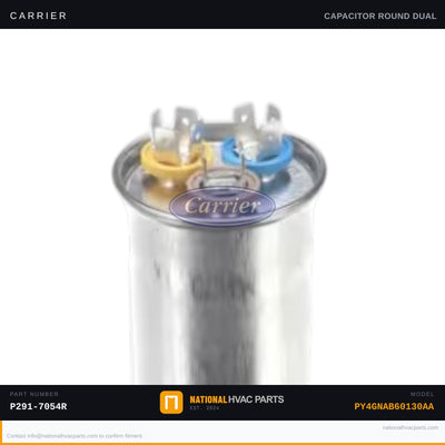 OEM Carrier Dual Run Capacitor 70+5 MFD 440V — PY4GNAB60130AA