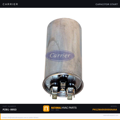 OEM Carrier Dual Run & 80+5 MFD Start Capacitor Kit for PH12NA060000AAAA