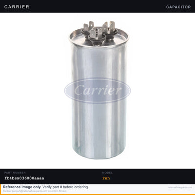 OEM Carrier Air Handler Run Capacitor for Model FB4BSX036000AAAA