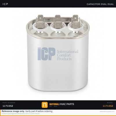 ICP Run Capacitor for WPG3242040LKB1 — Oval & 2 MFD Round | Ships Today