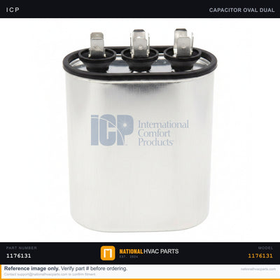 ICP Dual Run Capacitor for WPG3602130RKB1 — 80+10 MFD 370V | Ships Today