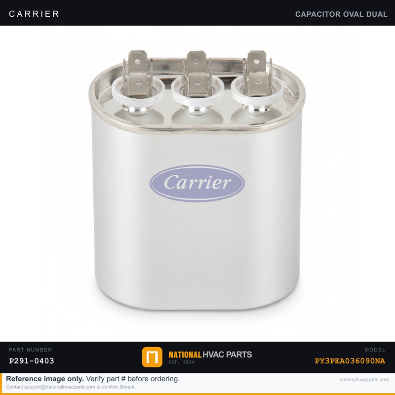 OEM Carrier Single Run Capacitor Kit 4+15 MFD 370V for PY3PEA036090NA