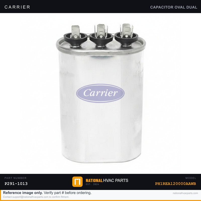 OEM Carrier Dual Run Capacitor 10+10 MFD 370V — PH1REA120000AAWB