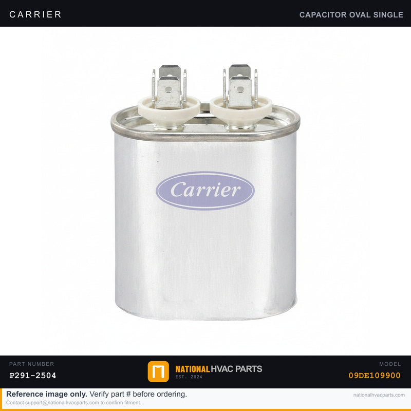 OEM Carrier Single Run Capacitor 25 MFD 440V for 09DE109900